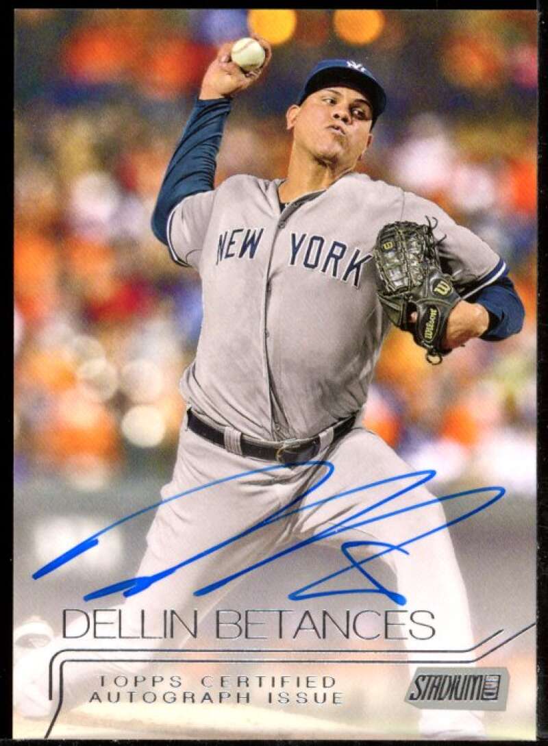 Dellin Betances Card 2015 Stadium Club Autographs #SCADB Image 1