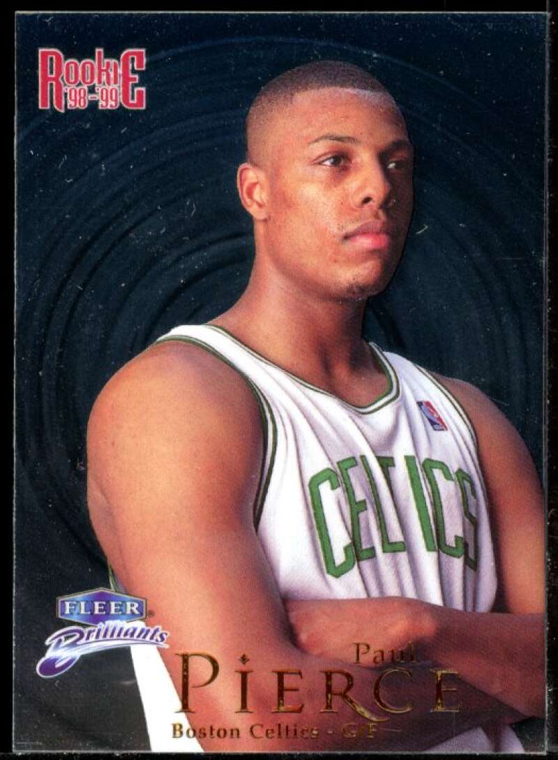 Paul Pierce Rookie Card 1998-99 Fleer Brilliants #110 Image 1