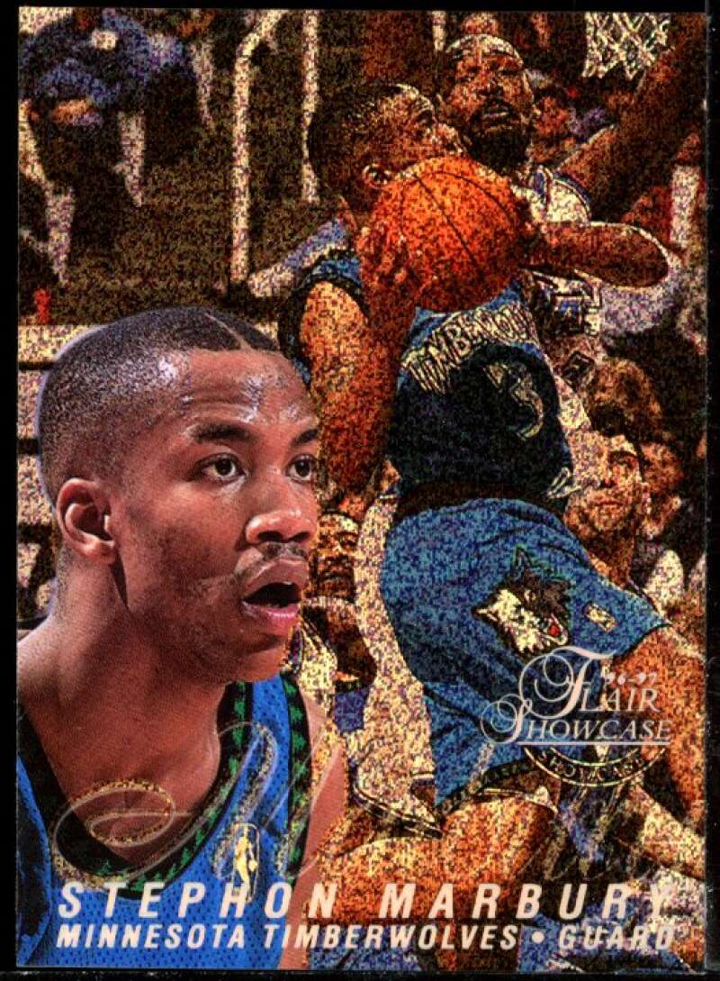 Stephon Marbury Rookie Card 1996-97 Flair Showcase Row 0 #11 Image 1