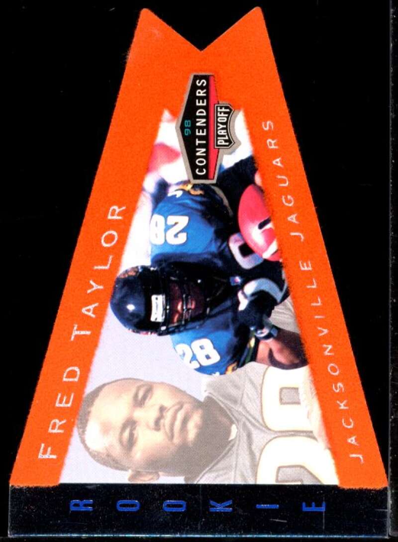 Fred Taylor Rookie Card 1998 Playoff Contenders Pennants Orange Felt #46 Image 1