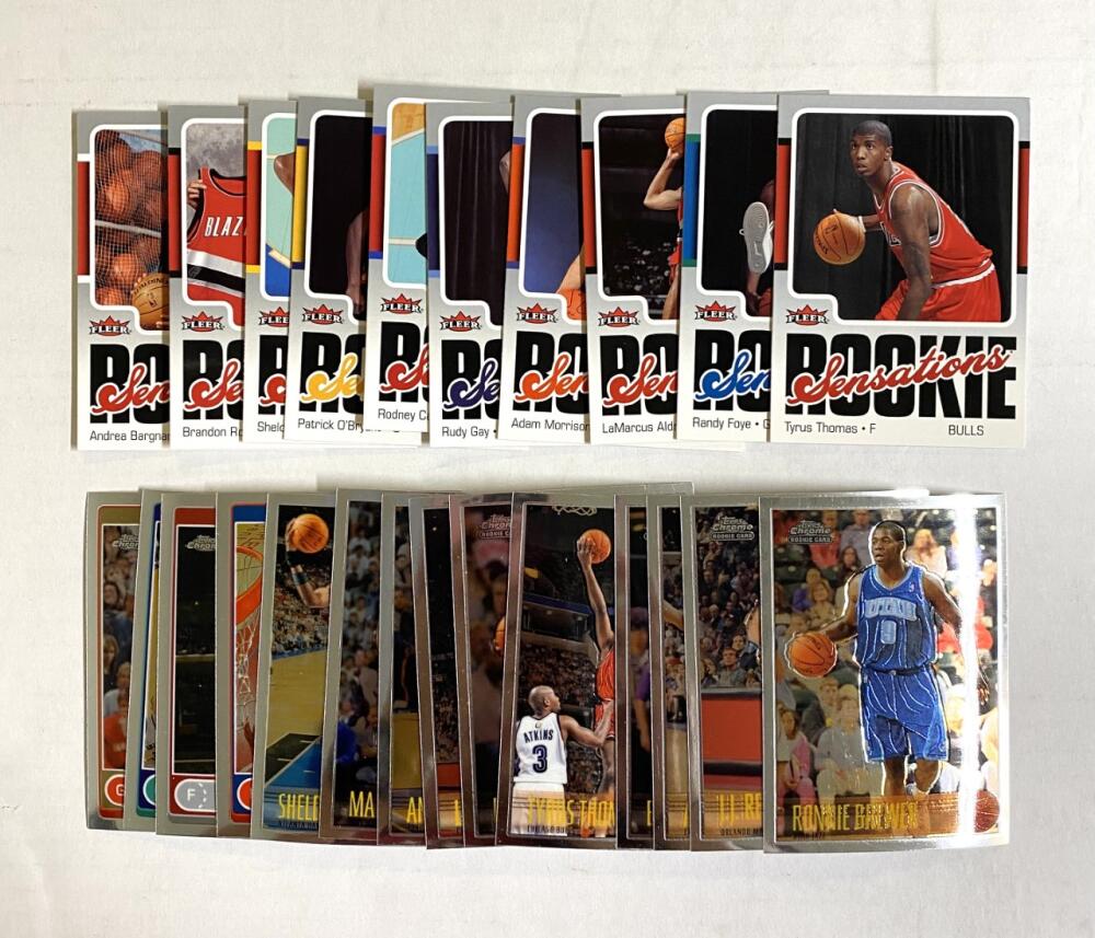 2006-07 Topps Chrome w/Variations Rookie Basketball Hand Collated Set 1-220 Image 1