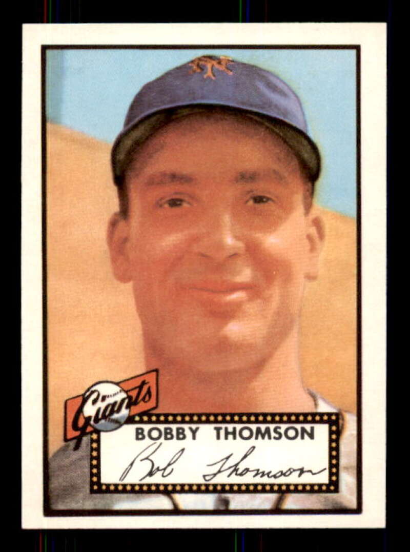 Bobby Thomson Card 1983 Topps 1952 Reprint #313 Image 1