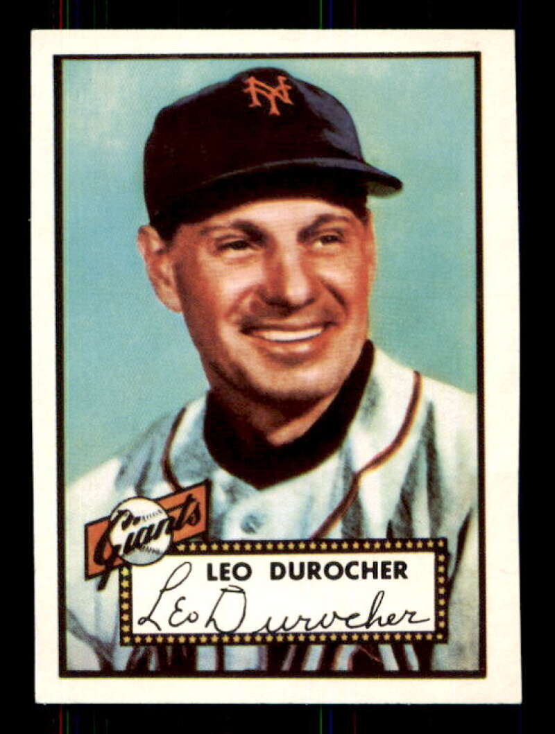 Leo Durocher MG Card 1983 Topps 1952 Reprint #315 Image 1