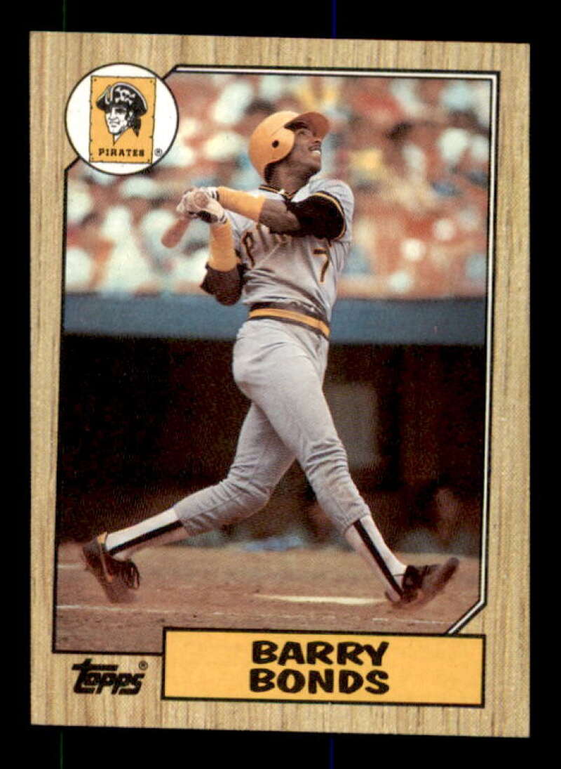 Barry Bonds Rookie Card 1987 Topps #320 Image 1