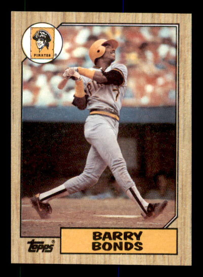 Barry Bonds Rookie Card 1987 Topps #320 Image 1