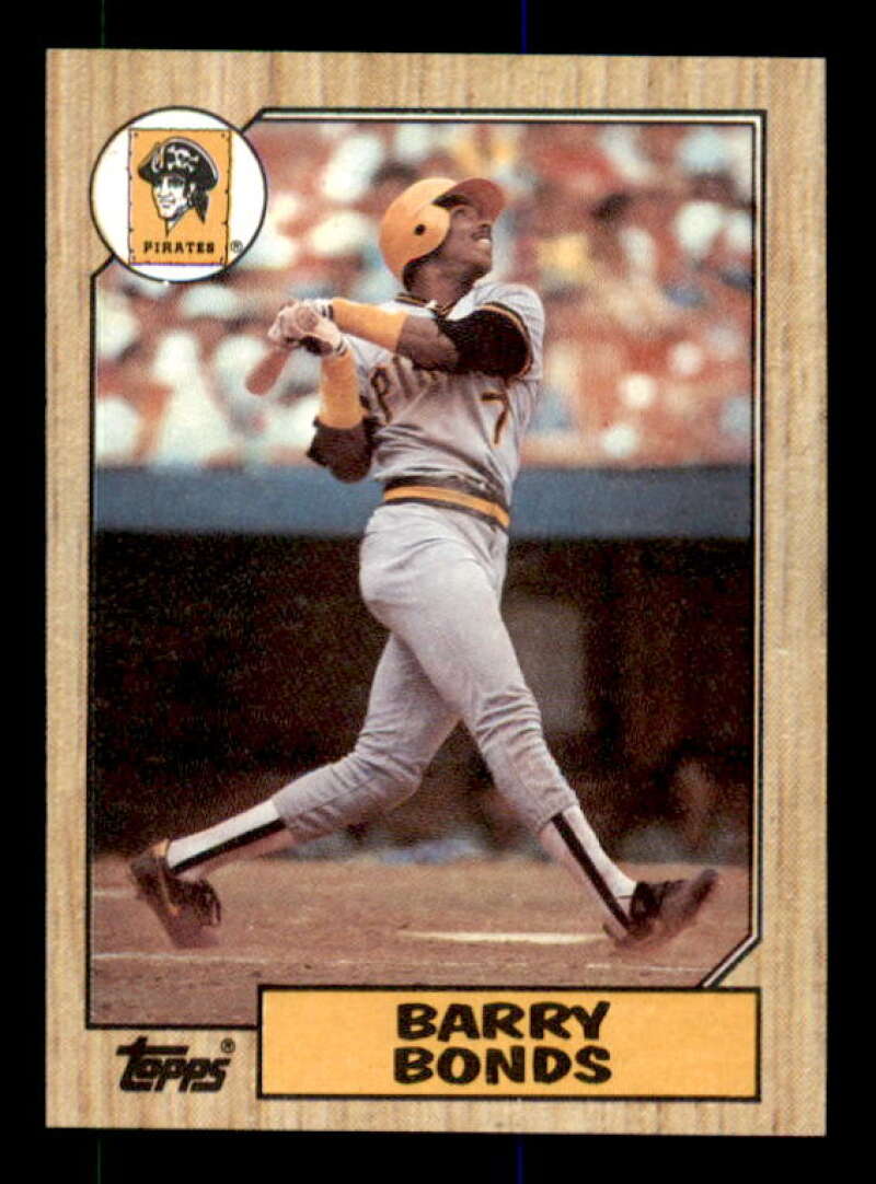 Barry Bonds Rookie Card 1987 Topps #320 Image 1