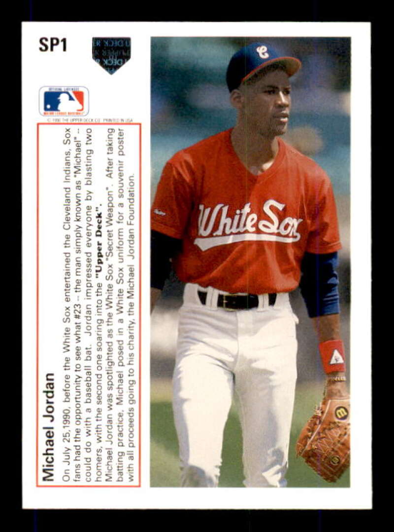 Michael Jordan Baseball Rookie Card 1991 Upper Deck #SP1 Image 2