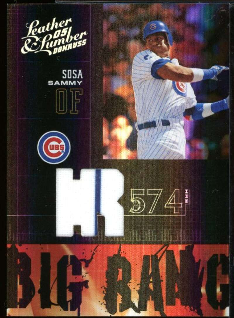 Sammy Sosa Card 2005 Leather and Lumber Big Bang Jersey #24 /250 Image 1