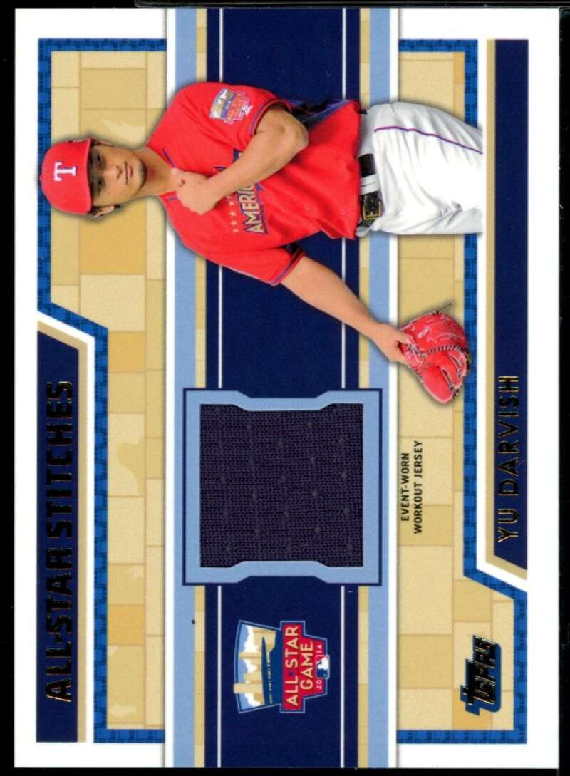 Yu Darvish Card 2014 Topps Update All Star Stitches #ASRYD Image 1