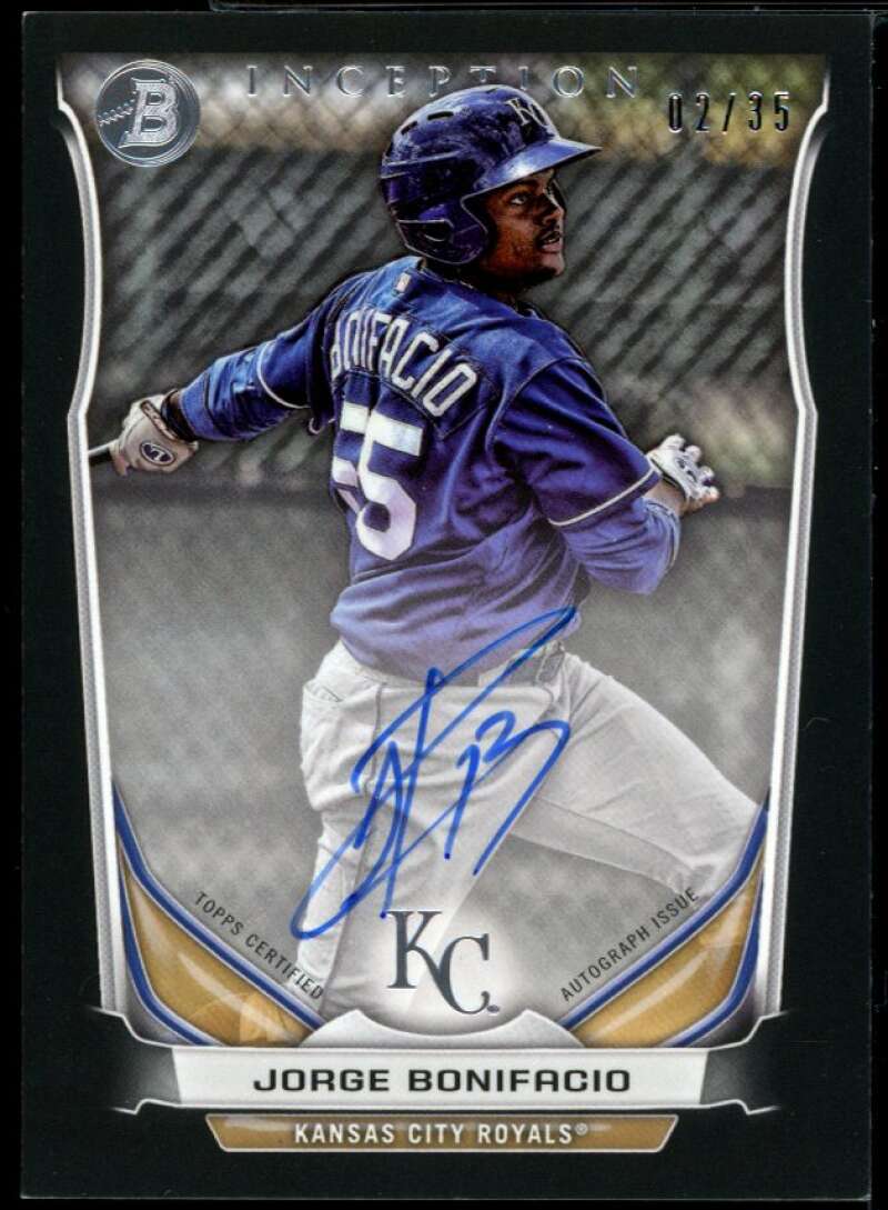 Jorge Bonifacio Card 2014 Bowman Inception Inceptioned Autographs #IBAJB Image 1