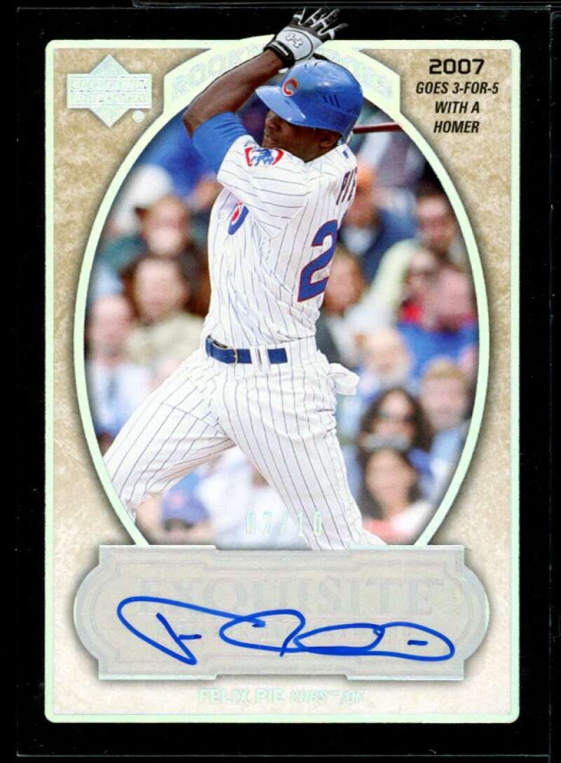 Felix Pie 2007 Exquisite Coll Rookie Signatures Heroes Autographs Silver #FP5 Image 1