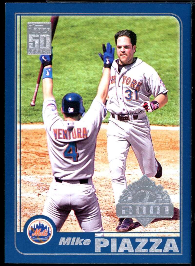 Mike Piazza Card 2001 Topps Opening Day #114 Image 1