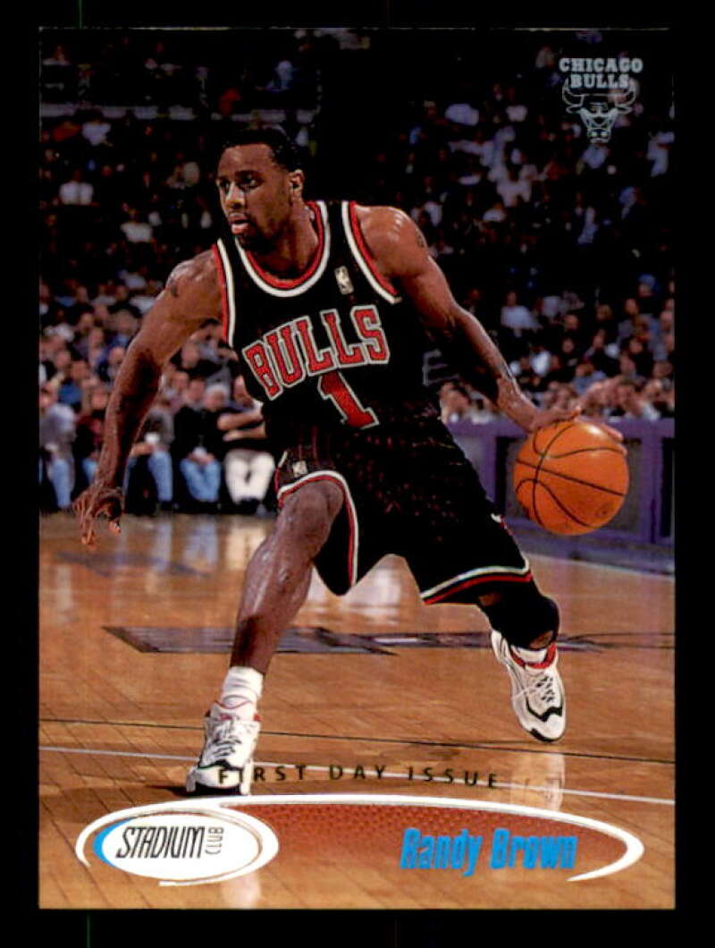 Randy Brown Card 1998-99 Stadium Club First Day Issue #160 Image 1