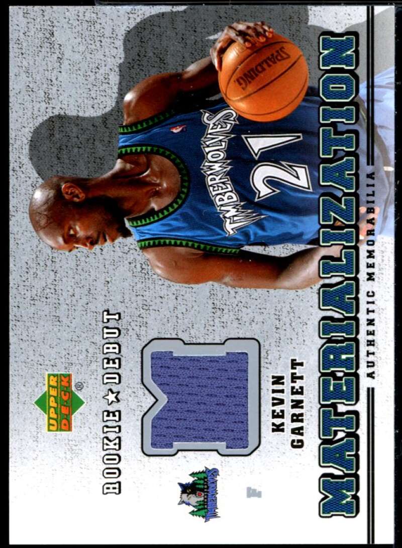 Kevin Garnett Card 2006-07 Upper Deck Rookie Debut Materialization #KG Image 1