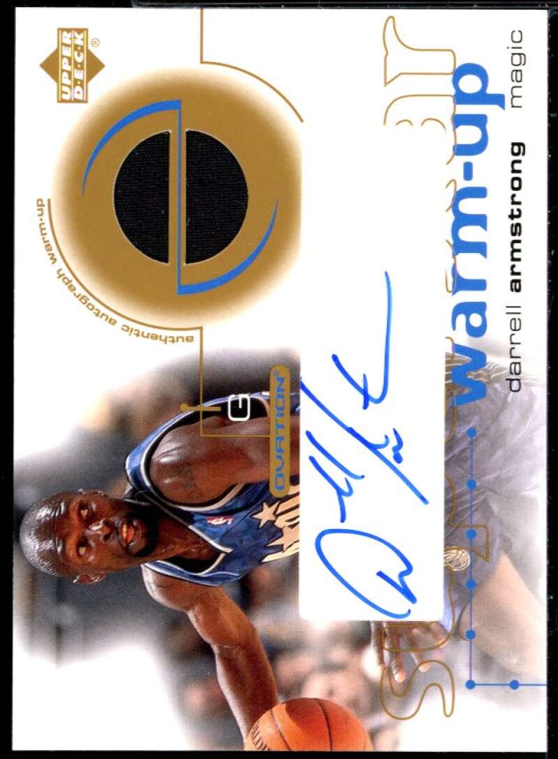 Darrell Armstrong 2001-02 Upper Deck Ovation Superstar Warm-Ups Autographs #DAS Image 1