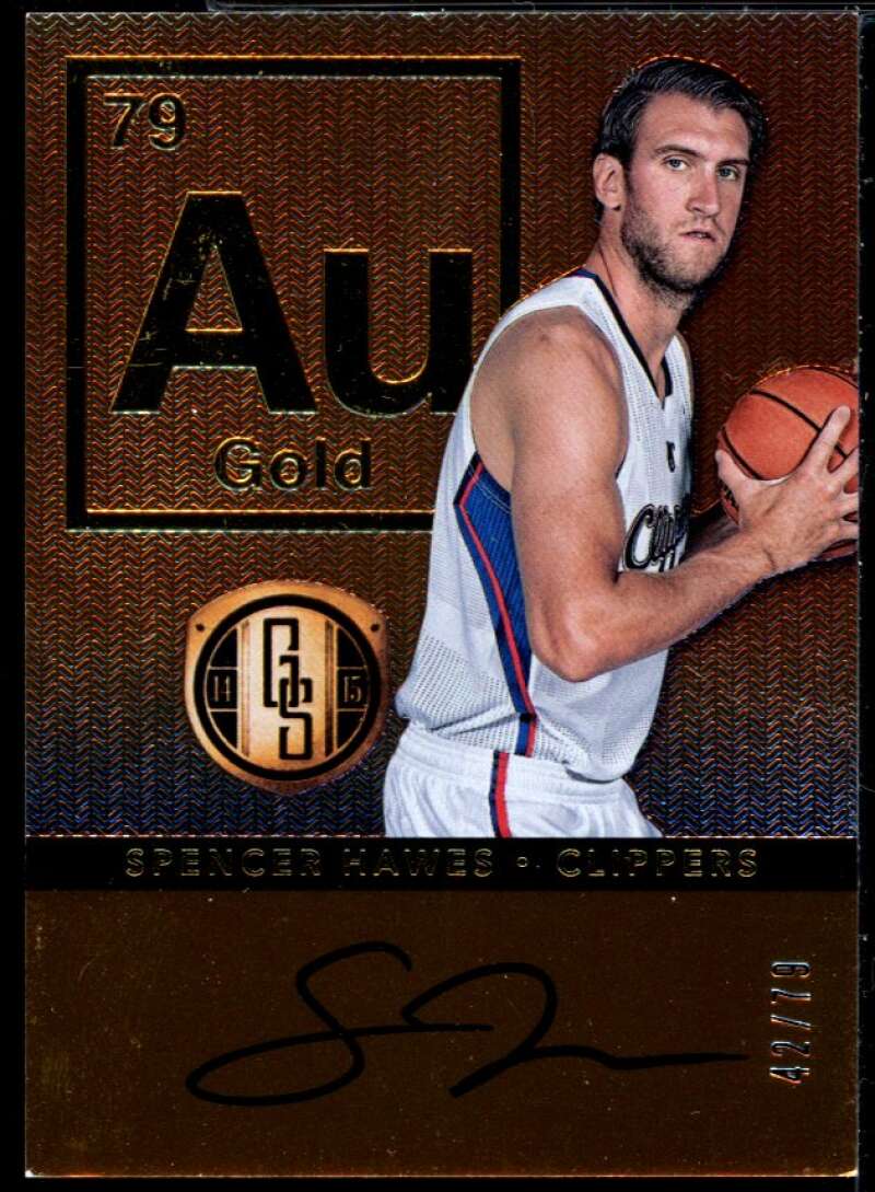 Spencer Hawes Card 2014-15 Panini Gold Standard AU Autographs #33 Image 1