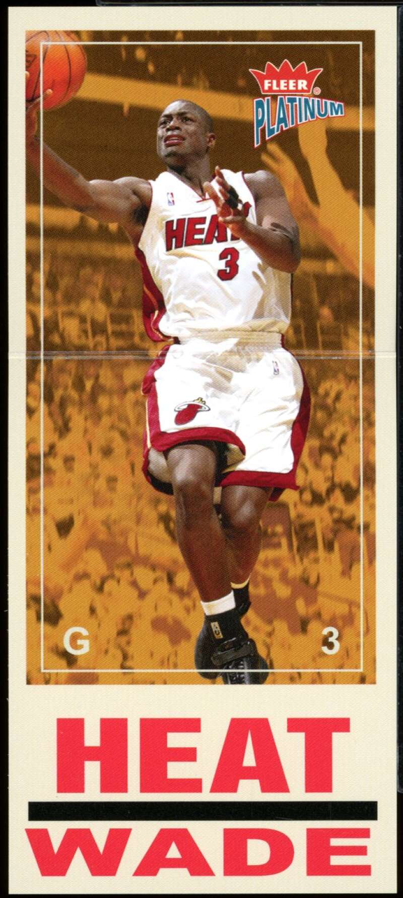 Dwyane Wade Rookie Card 2003-04 Fleer Platinum Big Signs #8 Image 1