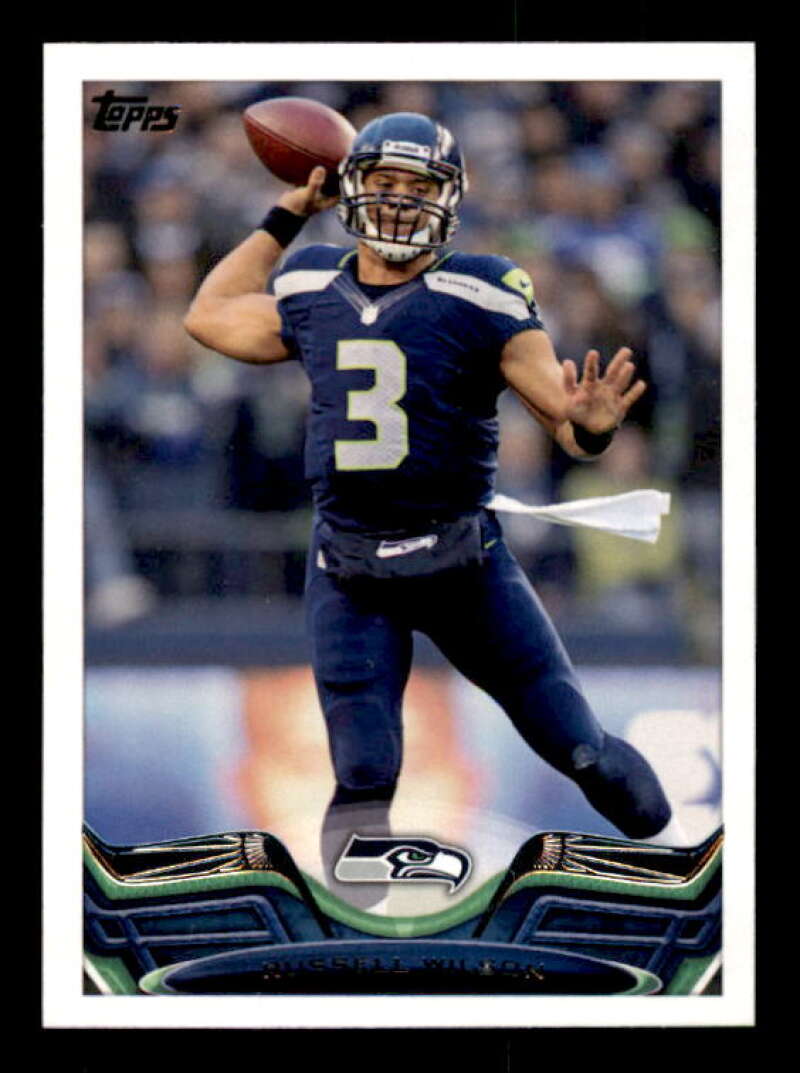 Russell Wilson/(blue jersey) Card 2013 Topps #280A Image 1