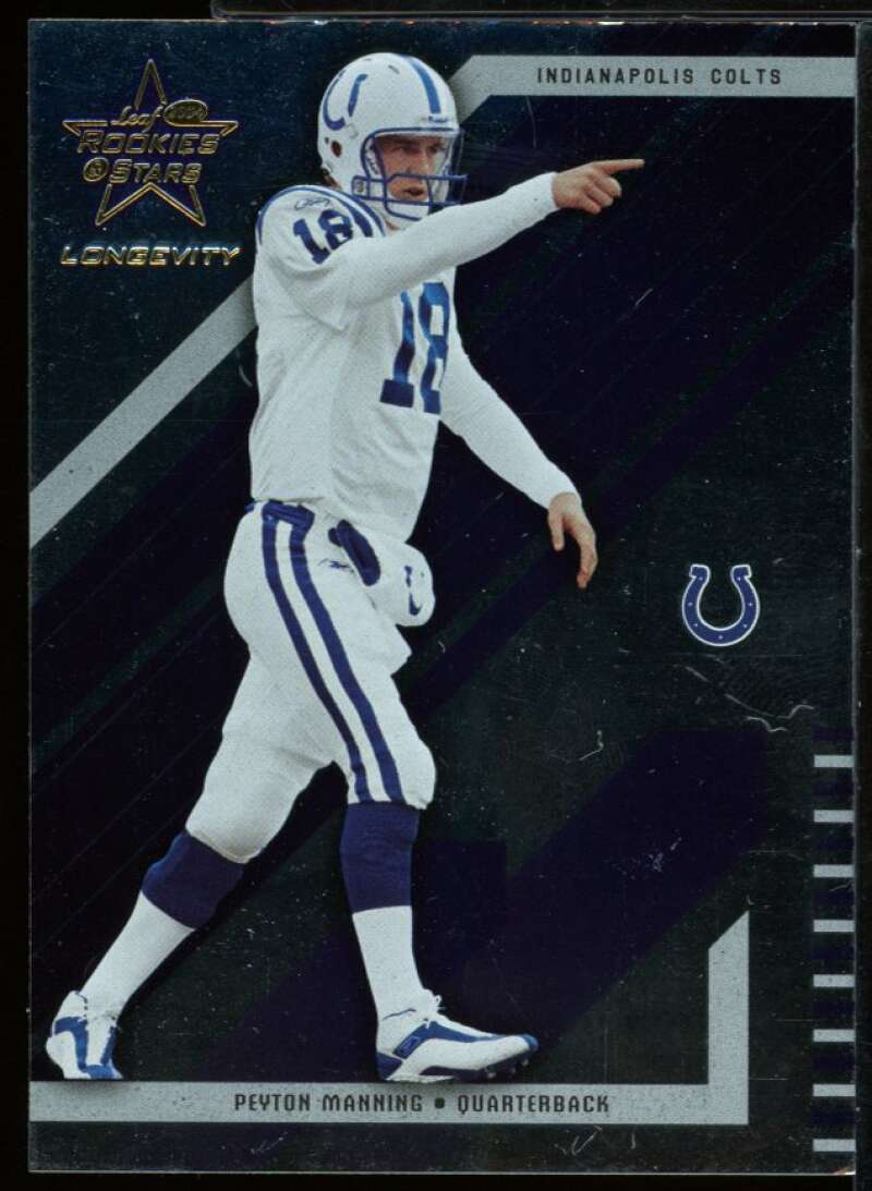 Peyton Manning Card 2004 Leaf Rookies and Stars Longevity #41 Image 1