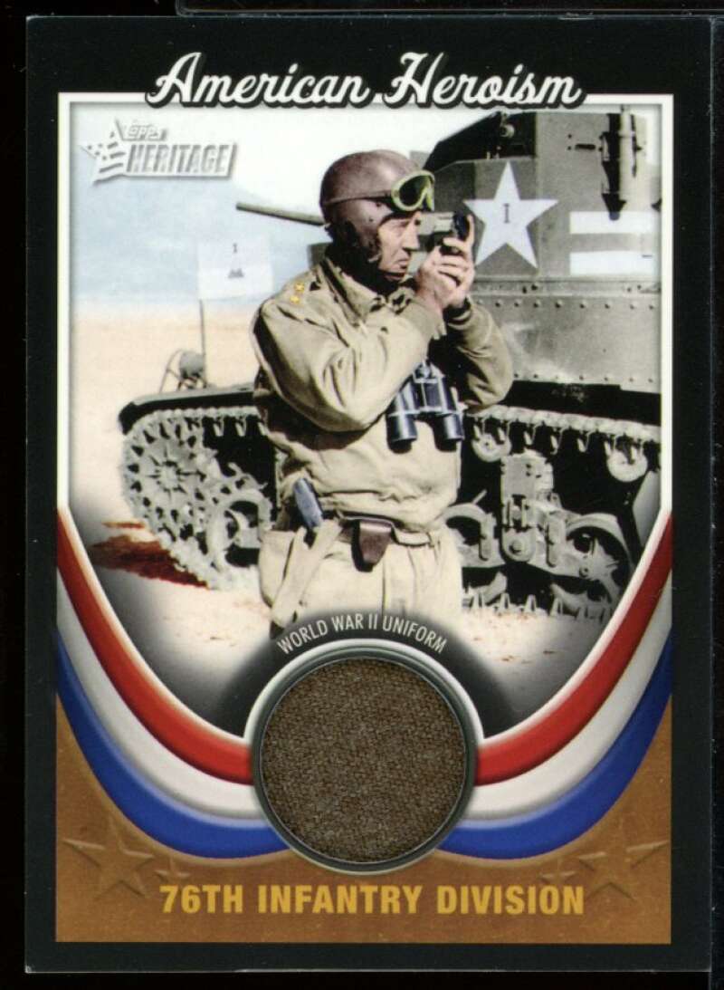 76th Infantry Division B/WWII Uniform 2009 Topps American HH Relics #WWII6 Image 1