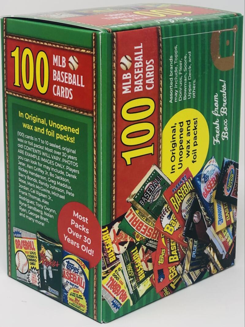 Superior Sports Investments LLC 100 MLB Baseball Cards in Original Unopened Wax and Foil Packs Blaster Box  Image 3