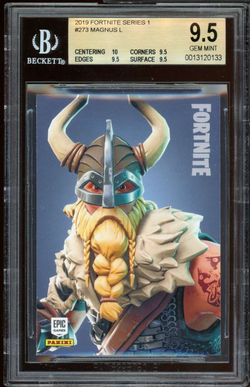 Magnus Card 2019 Fortnite Series 1 USA Legendary #273 BGS 9.5 (10 9.5 9.5 9.5) Image 1