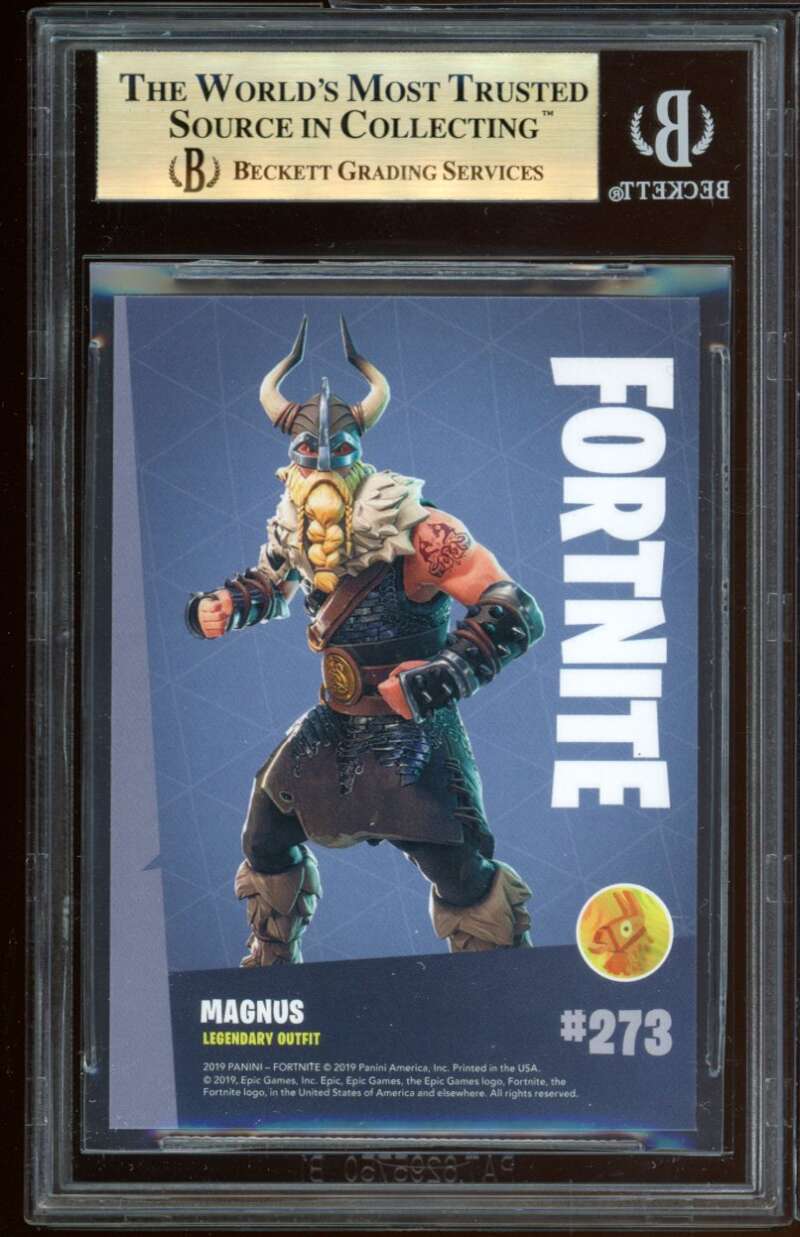 Magnus Card 2019 Fortnite Series 1 USA Legendary #273 BGS 9.5 (10 9.5 9.5 9.5) Image 2