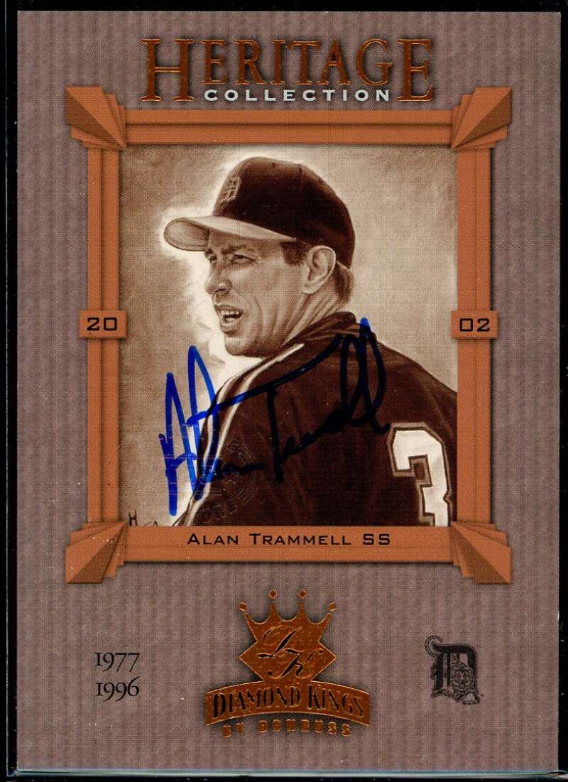 Alan Trammell - Trading/Sports Card Signed