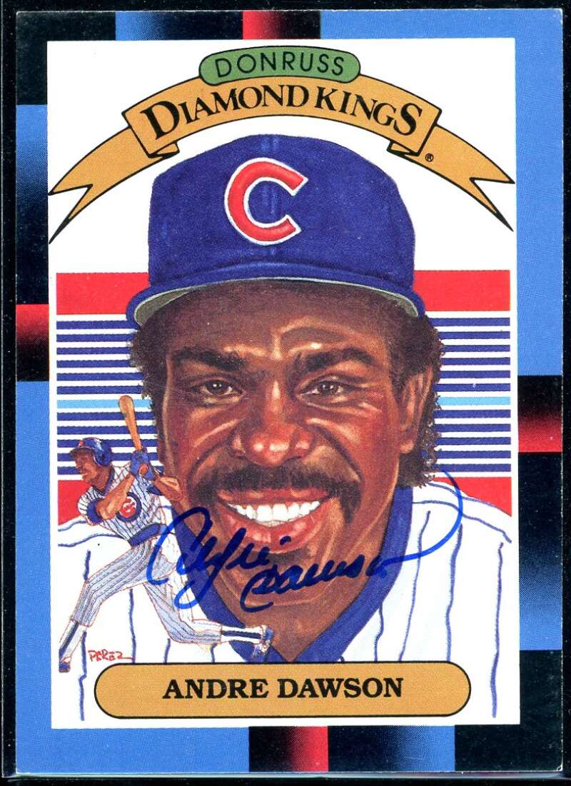 Andre Dawson DK Card 1988 Donruss #9 Signed COA JSA Image 1