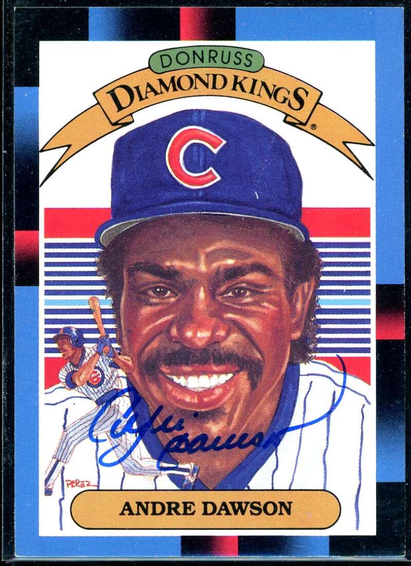 Andre Dawson DK Card 1988 Donruss #9 Signed COA JSA Image 1