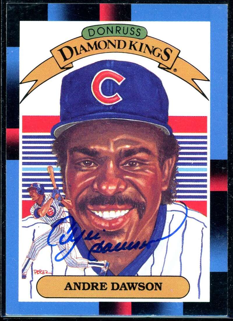 Andre Dawson DK Card 1988 Donruss #9 Signed COA JSA Image 1