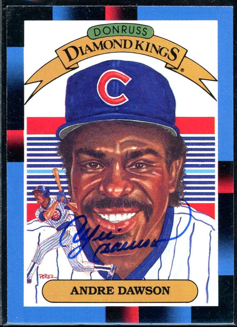 Andre Dawson DK Card 1988 Donruss #9 Signed COA JSA Image 1