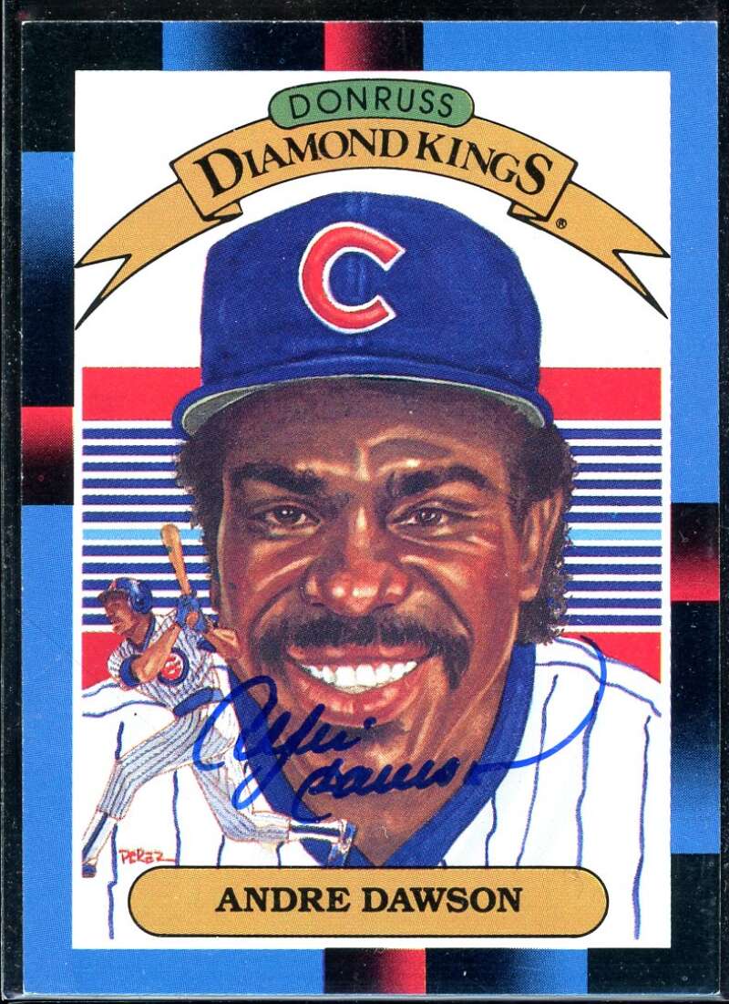 Andre Dawson DK Card 1988 Donruss #9 Signed COA JSA Image 1