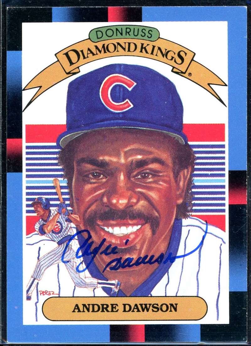 Andre Dawson DK Card 1988 Donruss #9 Signed COA JSA Image 1