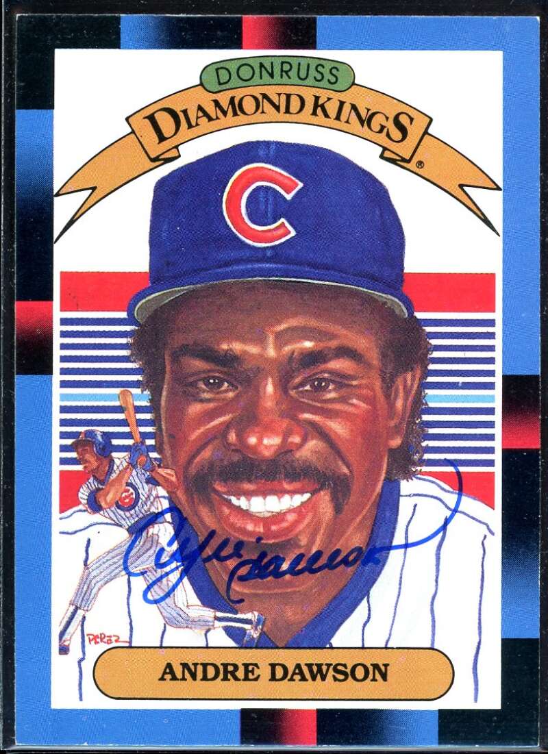 Andre Dawson DK Card 1988 Donruss #9 Signed COA JSA Image 1