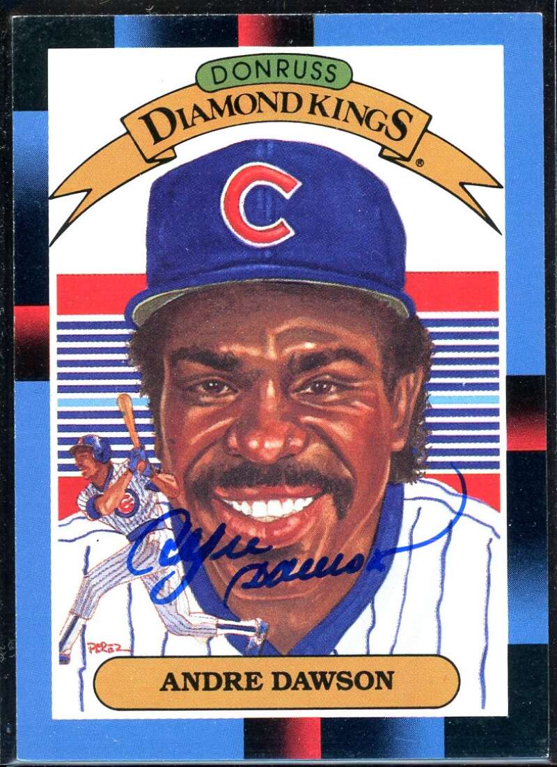 Andre Dawson DK Card 1988 Donruss #9 Signed COA JSA Image 1