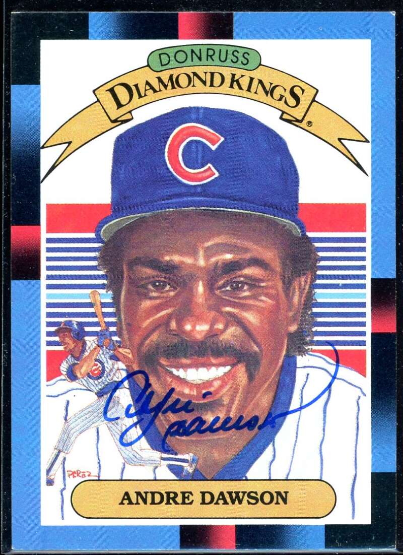 Andre Dawson DK Card 1988 Donruss #9 Signed COA JSA Image 1