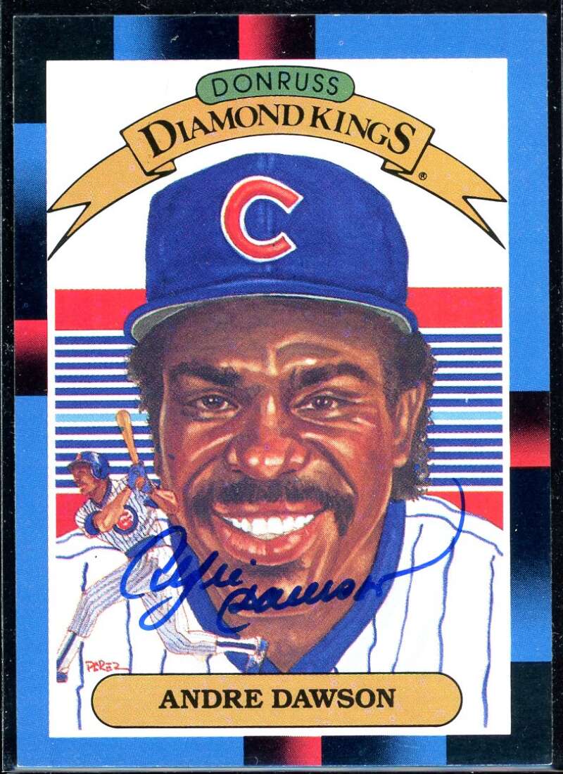 Andre Dawson DK Card 1988 Donruss #9 Signed COA JSA Image 1