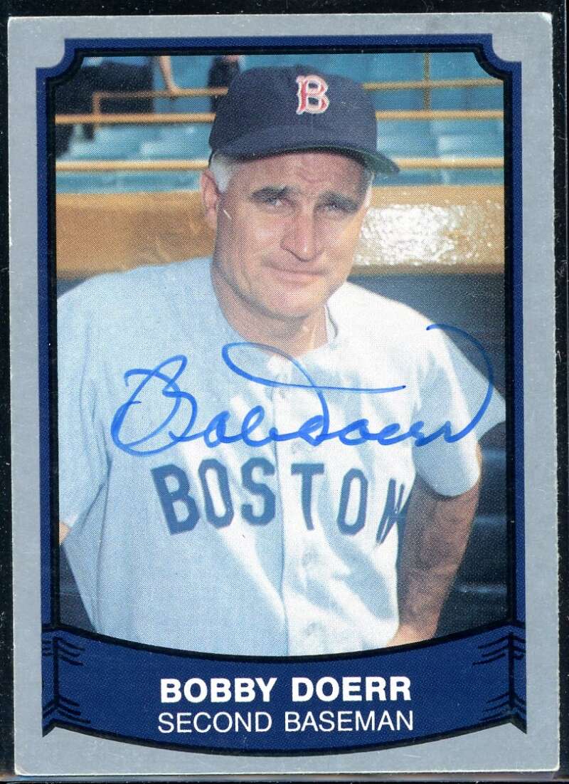 Bobby Doerr Card 1989 Pacific Legends II #150 Signed COA JSA Image 1