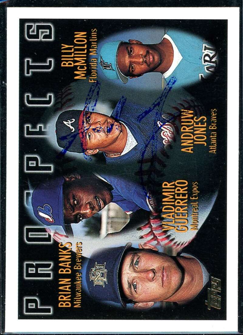 Andruw Jones Card 1996 Topps #435 Signed COA JSA Image 1