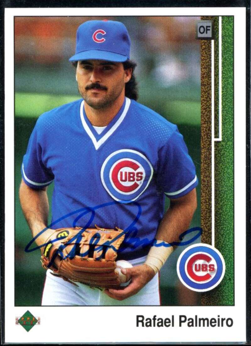 Rafael Palmeiro Card 1989 Upper Deck #235 Signed COA JSA Image 1