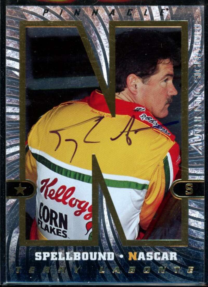 Terry Labonte Card 1997 Pinnacle Spellbound Autographs #1N Signed COA JSA Image 1