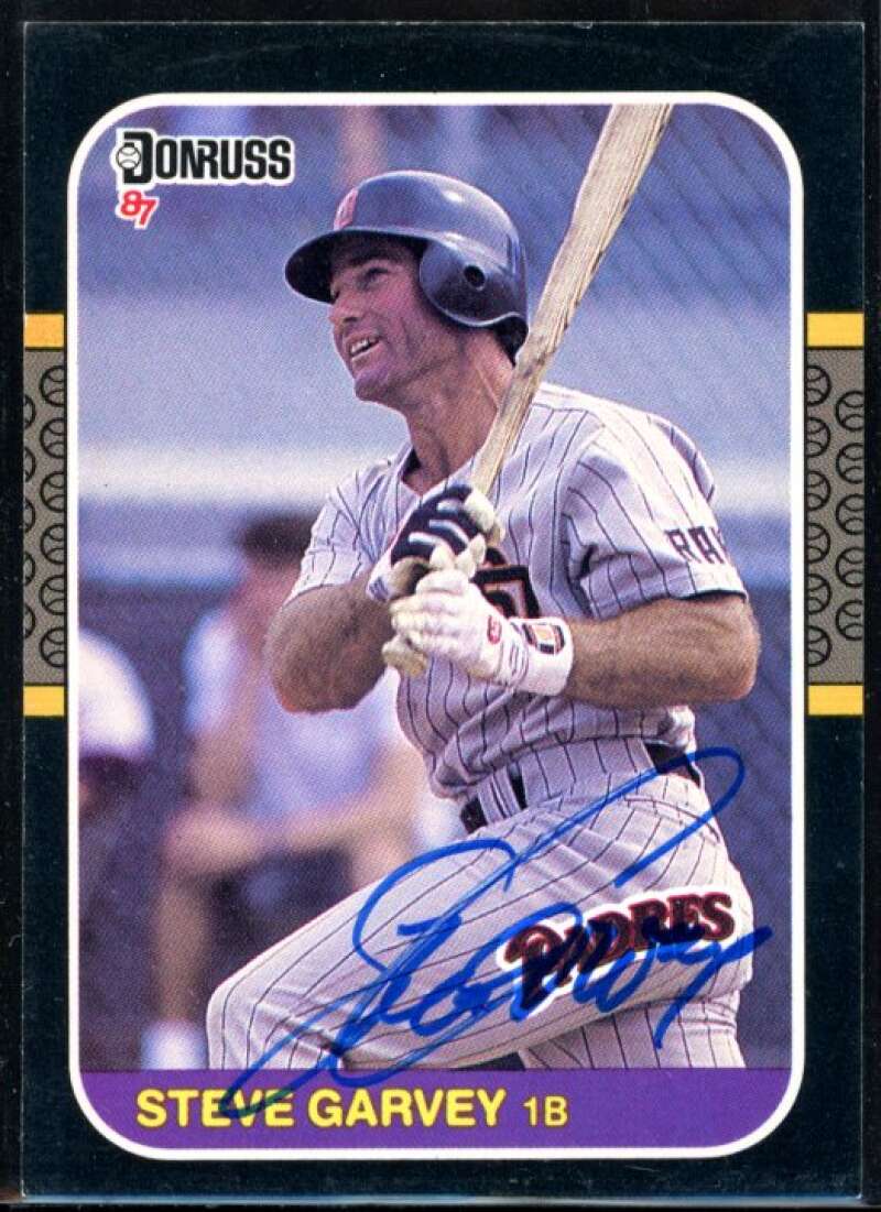 Steve Garvey Card 1987 Donruss #81 Signed COA JSA Image 1