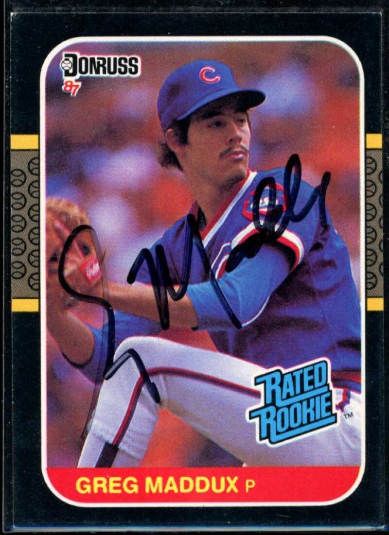 Greg Maddux Card 1987 Donruss #36 Signed COA JSA Image 1