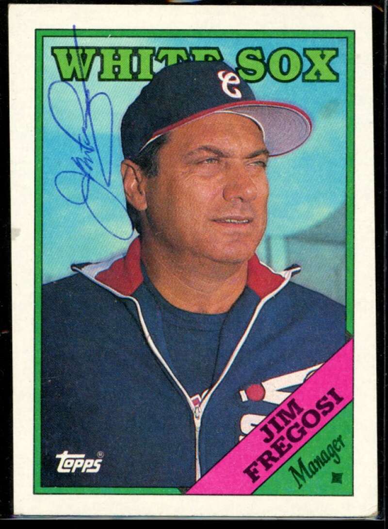 Jim Fregosi MG Card 1988 Topps #714 Signed COA JSA Image 1