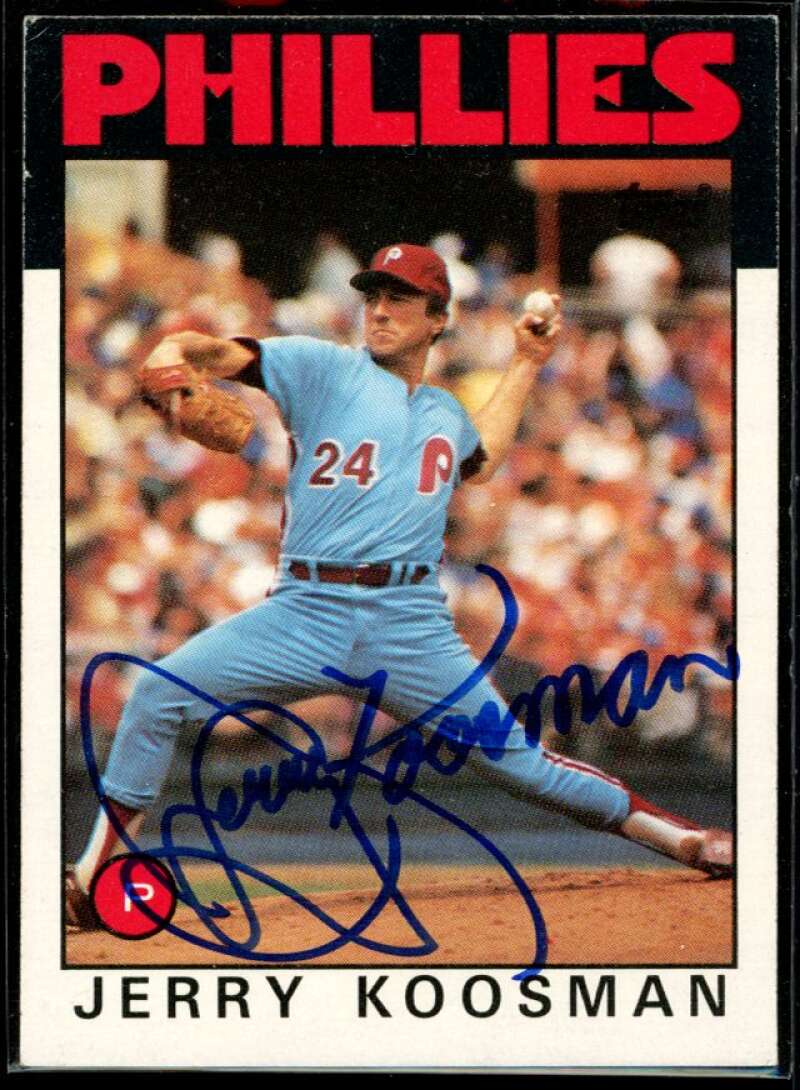 Jerry Koosman Card 1986 Topps #505 Signed COA JSA Image 1