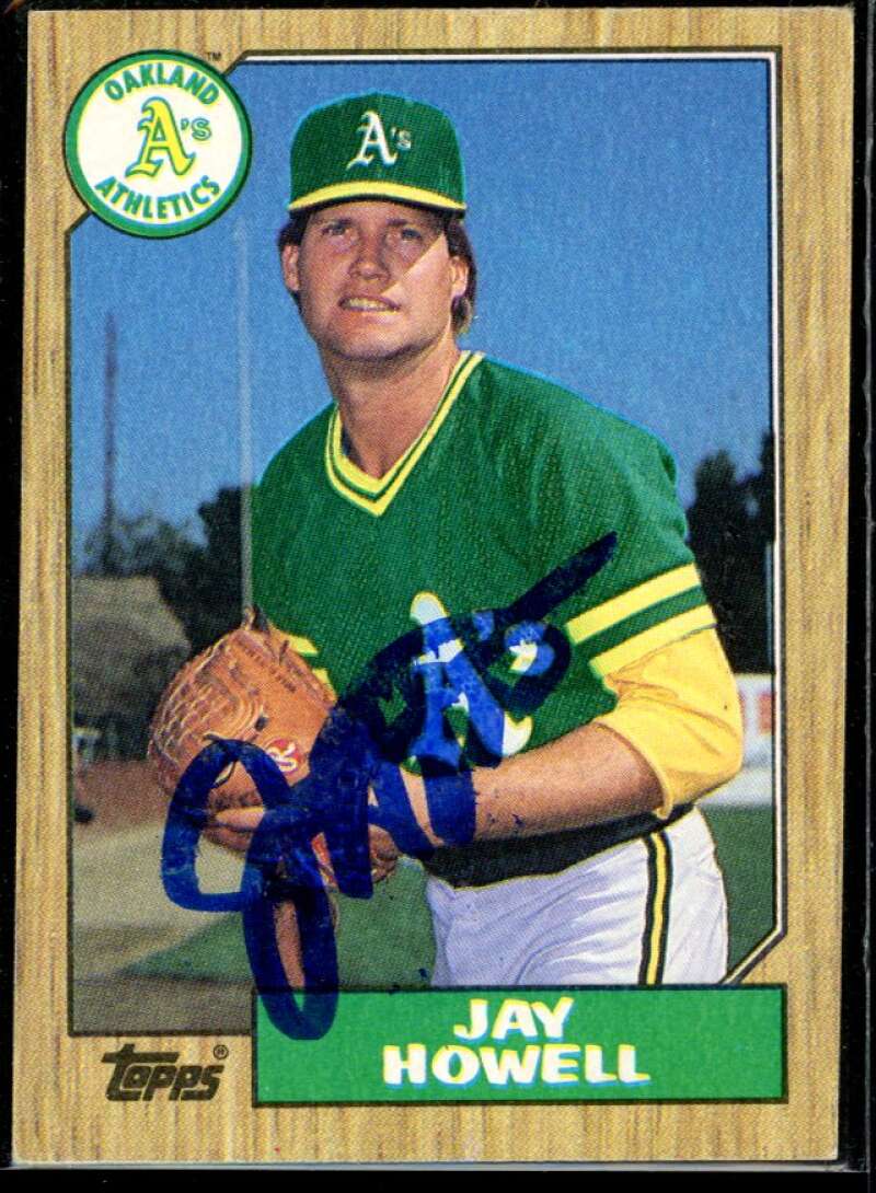 Jay Howell Card 1987 Topps #391 Signed COA JSA Image 1