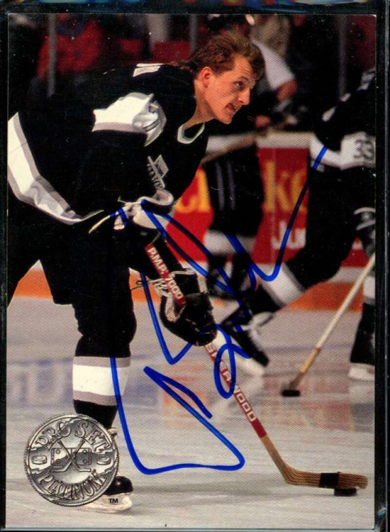 Tomas Sandstrom Card 1991-92 Pro Set Platinum #53 Signed COA JSA Image 1