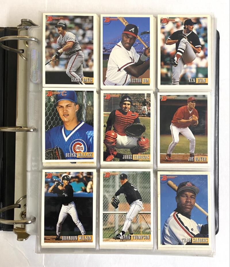 1993 Bowman Baseball Hand Collated Binder Set 1-708 Image 1