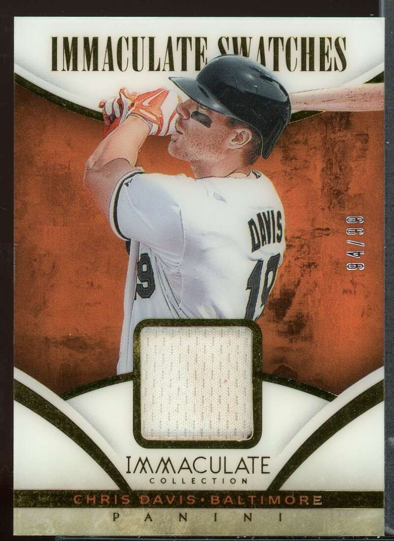 Chris Davis Card 2014 Immaculate Collection Immaculate Swatches #23 /99 Image 1